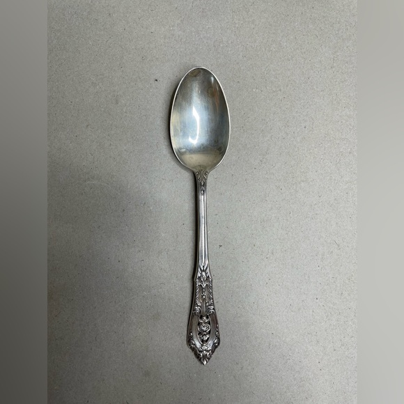 Rose Point Wallace Sterling 1934 4 Piece Dinner Setting No monogrammed - Picture 9 of 15